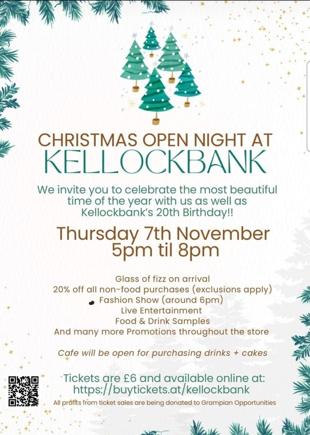 Kellockbank Christmas Open Night in support of Grampian Opportunities